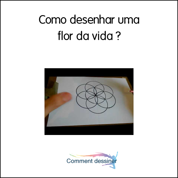 Como desenhar uma flor da vida